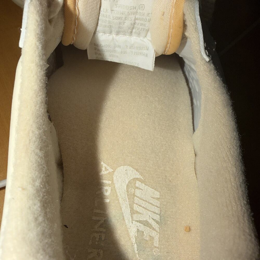 VTG Nike Golf Shoes Leather Fringe Flaps Metal Spikes White Women 8.5 Preowned - Picture 5 of 11